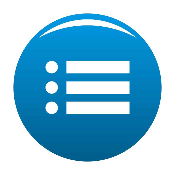 列表图标蓝色矢量图片下载