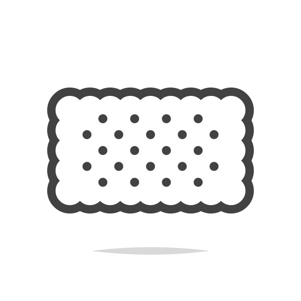 矩形饼干饼干图标矢量图片下载