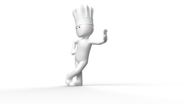 3 d曲棍球手厨师图片下载