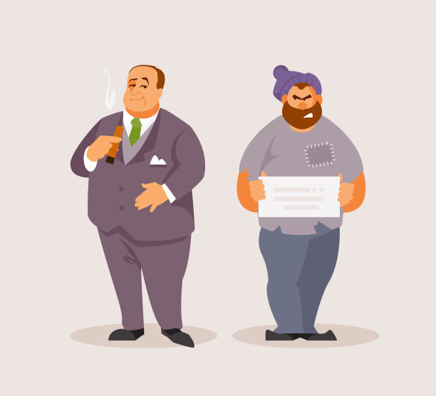 富人和流浪汉图片下载