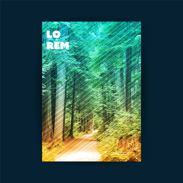 传单或封面设计-林地图片下载