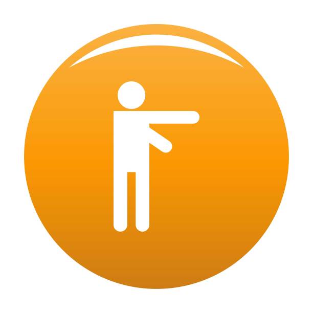 木棍图木棍人图标矢量橙色图片下载