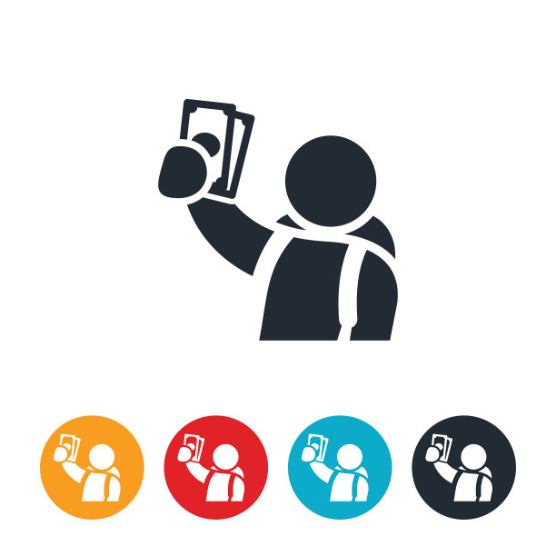 学生持有现金图标图片下载