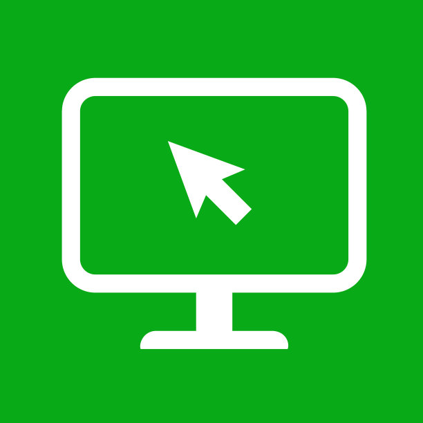 简单电脑显示器图标图片下载