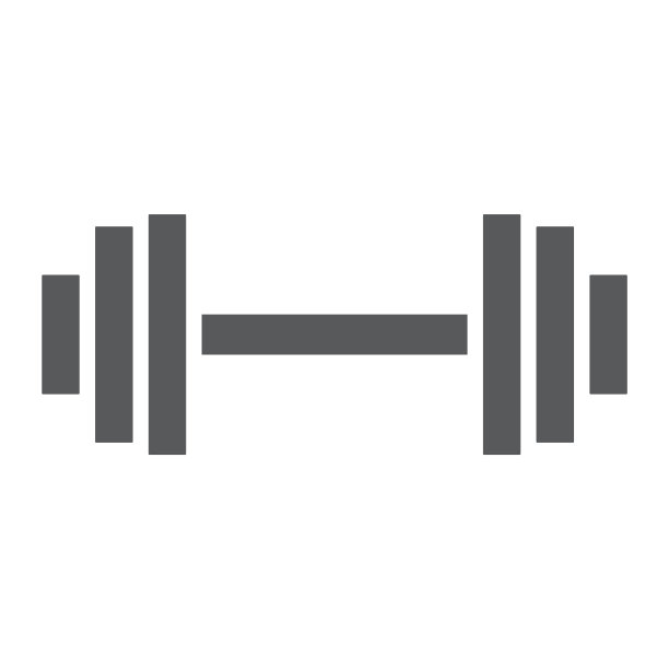 举重字形图标，健身房和运动，杠铃标志，矢量图形，白色背景上的固体图案，eps 10。图片下载