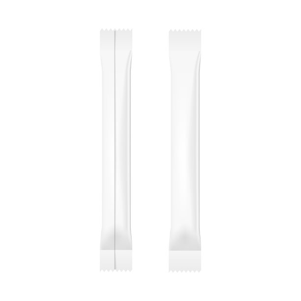 逼真的食品零食枕头袋。向量图片下载