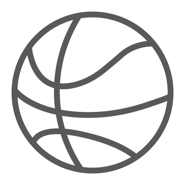 篮球线条图标，游戏和运动，球的标志，矢量图形，白色背景上的线性图案，EPS 10图片下载