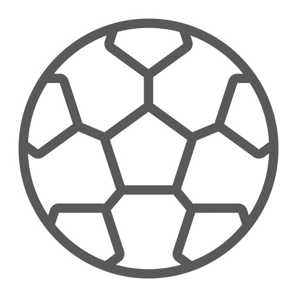 足球球线图标，游戏和运动，足球标志，矢量图形，白色背景上的线性图案，eps 10。图片下载