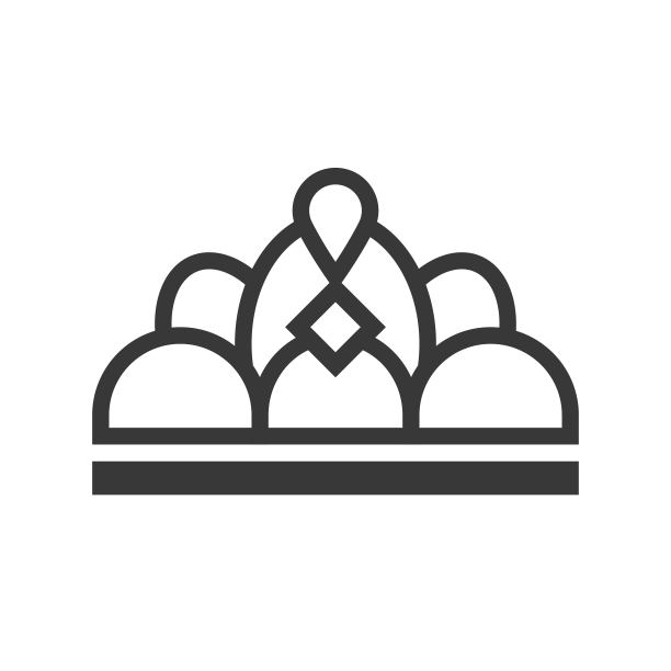 选美比赛皇冠珠宝字形图标图片下载