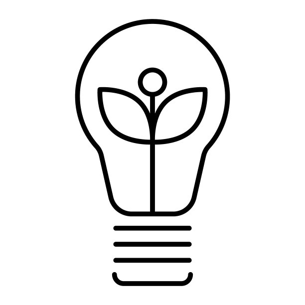 生态灯泡细线图标。生态灯矢量插图孤立在白色。生态能源轮廓风格设计，为网页和应用程序设计。Eps 10。图片下载