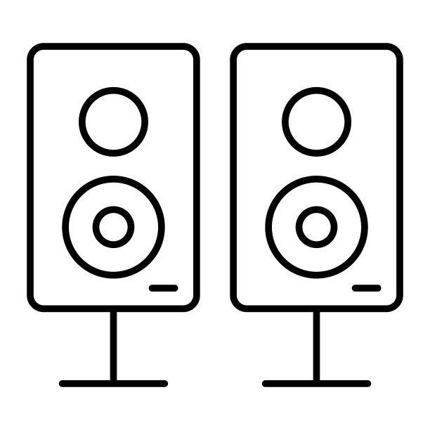 声柱细线图标。音乐列向量插图孤立在白色。声音栏目大纲风格设计，专为网页和应用设计。Eps 10。图片下载