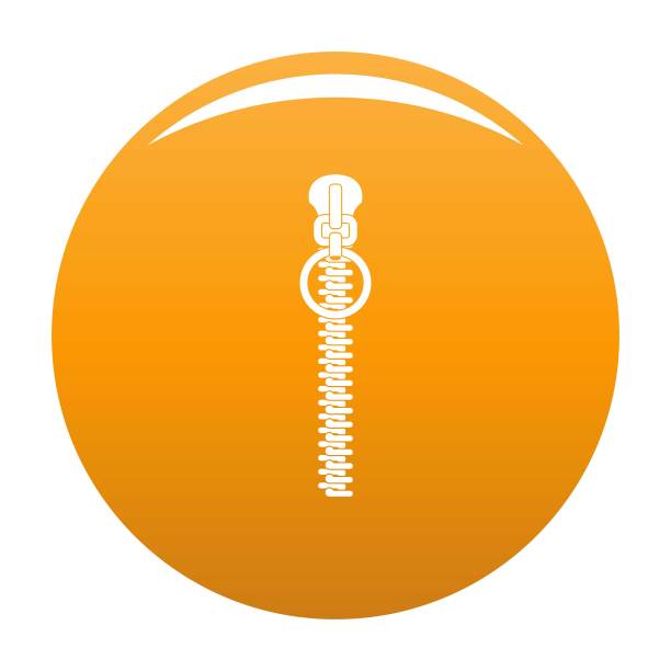 小zip图标矢量橙色图片下载