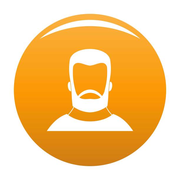 时髦的图标向量橙色图片下载