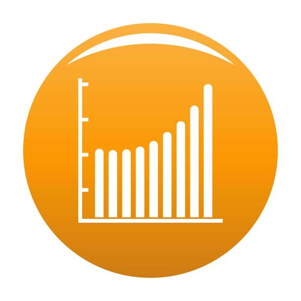 业务关系图图标向量为橙色图片下载