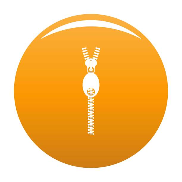 椭圆zip图标矢量橙色图片下载