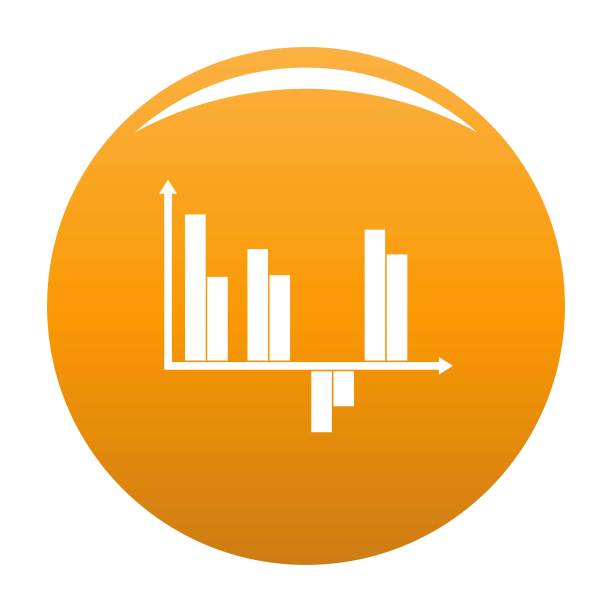 业务关系图图标向量为橙色图片下载