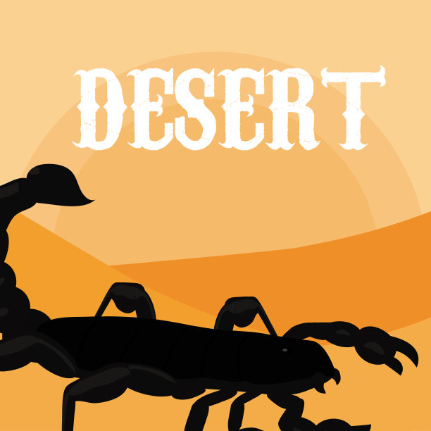 沙漠动物卡通素材图片