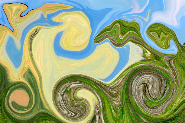 彩色迷幻液化背景图片下载