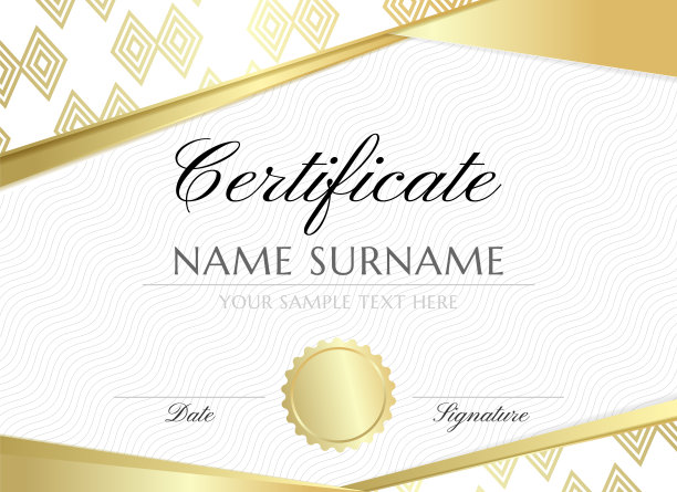 同心的菱形装饰。证书设计模板。图片下载