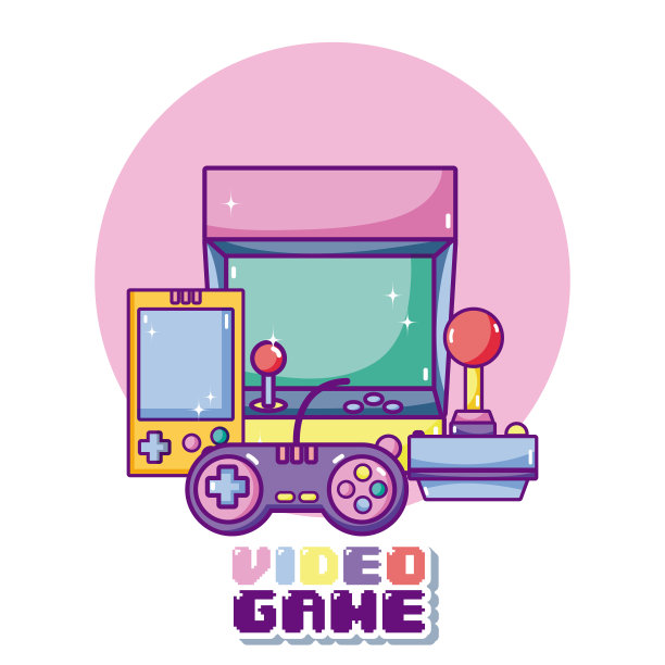 视频游戏漫画的概念图片下载