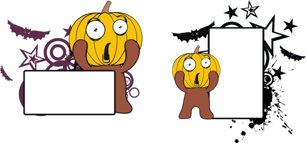 可爱的小南瓜娃万圣节拷贝空间图片下载