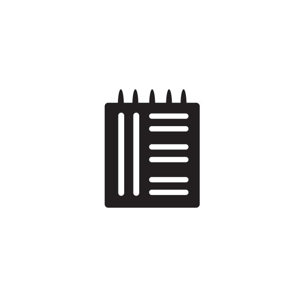 笔记本图标孤立的白色背景图片下载