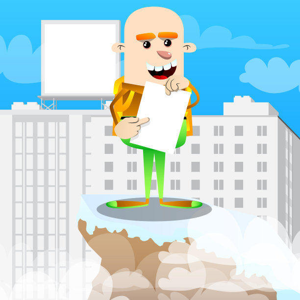 一个男生拿着白纸指着它。图片下载