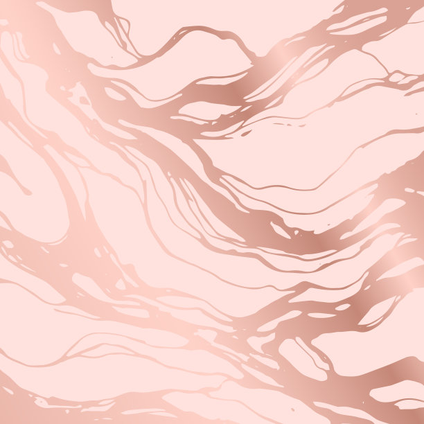 粉金色大理石抽象图案，石头背景，矢量插图。图片下载