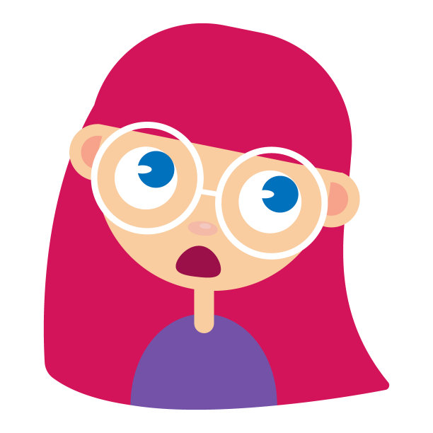 少女的脸，惊讶的面部表情，卡通矢量插图孤立在白色的背景。红发女孩的表情是惊讶，震惊，惊讶，惊讶图片下载