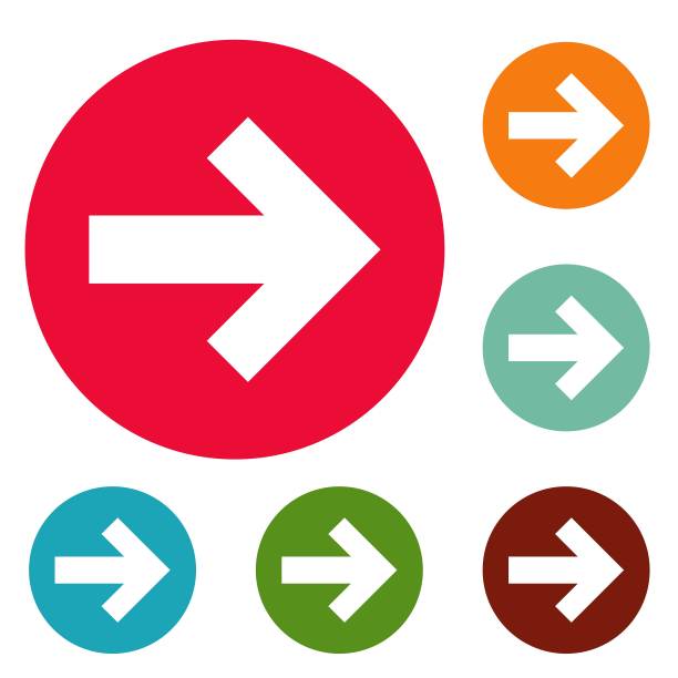 箭头图标圆设置矢量图片下载