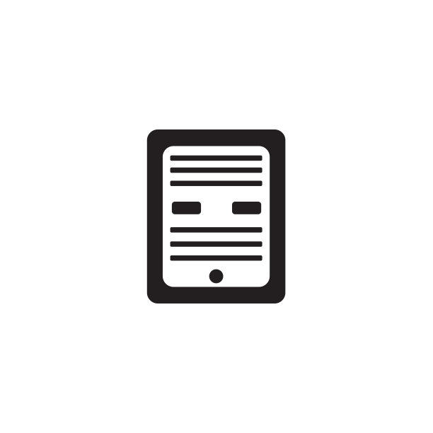 电子书图标孤立的白色背景图片下载