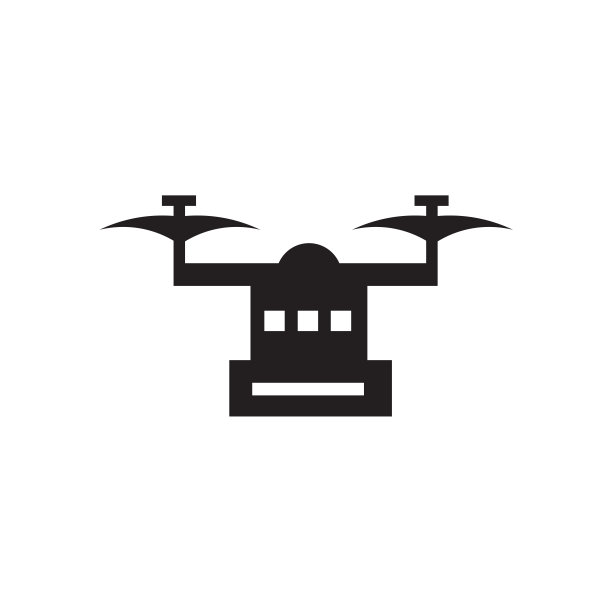 无人机图标矢量标志和符号孤立在白色背景，无人机标志的概念图片下载