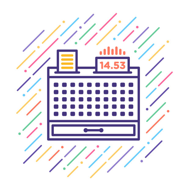 收银机线图标图片下载