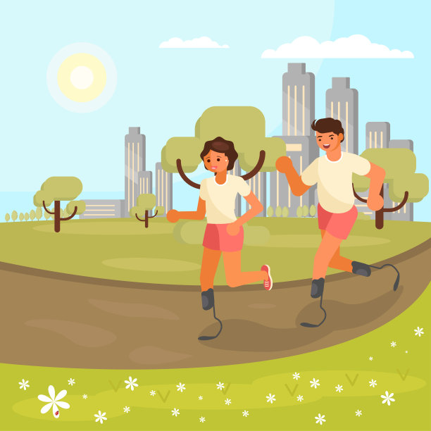 矢量平面风格的叶片流道插图图片下载