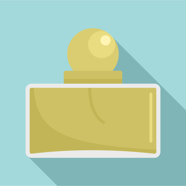 男士香水图标，平底风格图片下载