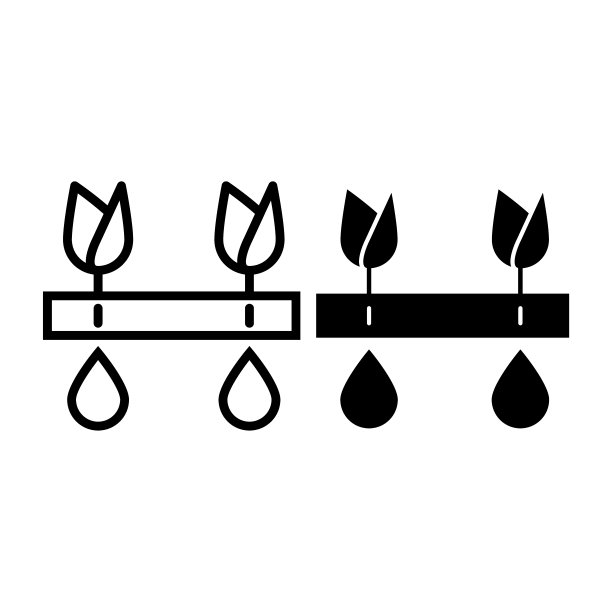 园艺线和字形图标。花护理矢量插图孤立在白色。种植过程大纲风格设计，适用于网页和app。Eps 10。图片下载
