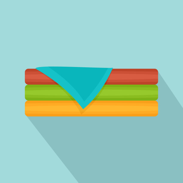 套毛巾图标，平风格图片下载