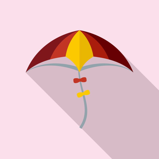 小孩风筝图标，平风格图片下载