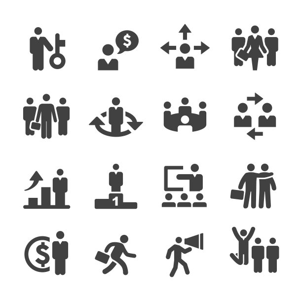 商业和人力资源图标-顶点系列图片下载