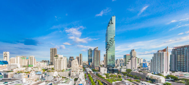曼谷和泰国地铁站的城市景观图片下载