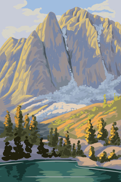 美丽的冬天的风景图片下载