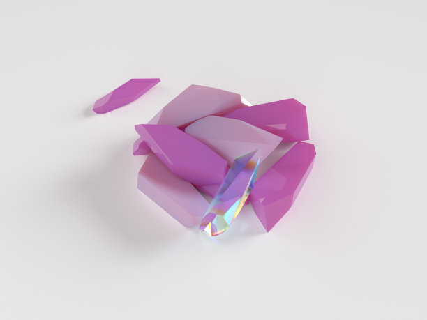 彩色玻璃碎片图片下载