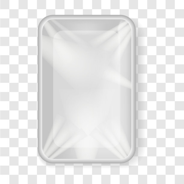 真实的塑料包装产品的矢量图像在透明的背景。3 d塑料包装图片下载