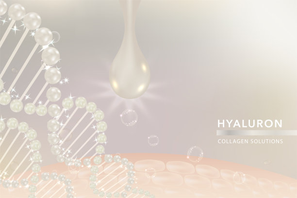 白色胶原蛋白滴液，化妆品广告背景即用，奢侈护肤广告图片下载
