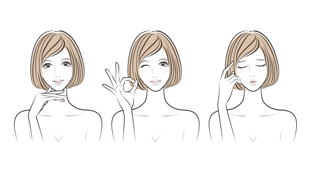 女人的面部表情图片下载