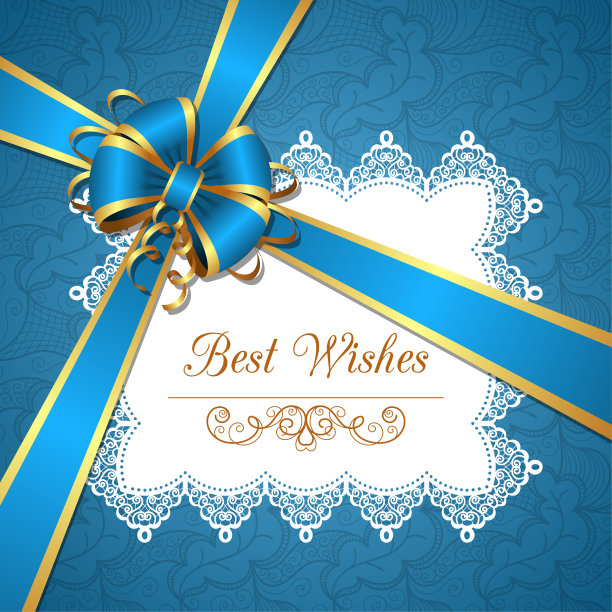 带蝴蝶结的贺卡图片下载