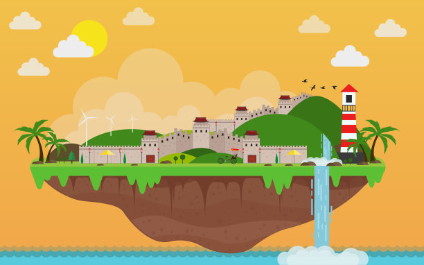 热带岛屿。海洋天堂的风景。还有湛蓝的天空图片下载