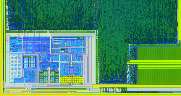 极近距离的硅芯片图片下载