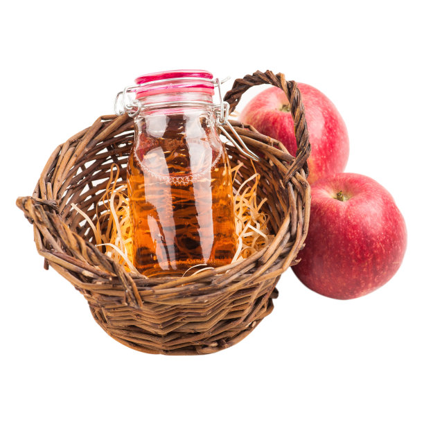 自制苹果酒和新鲜水果图片下载