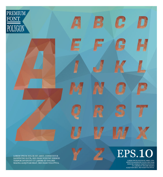 字体低聚抽象背景低聚纹理三角形形状在随机图案设计图片下载